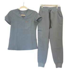 FIGS Women’s Medical Scrubs Top & Pants Gray XS